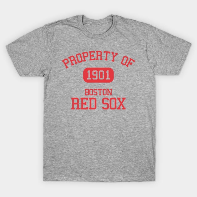 Property of Boston Red Sox T-Shirt by Funnyteesforme